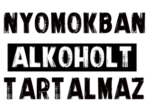 Nyomokban alkoholt tartalmaz - fekete