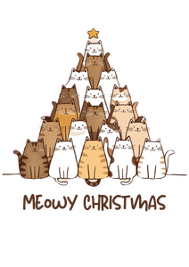 Meowy Christmas tree