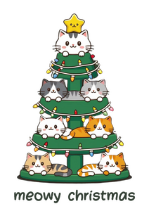 meowy christmas cat tree